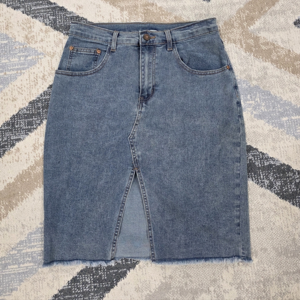 Happily Grey Denim Skirt Sz. 26